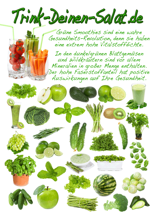 Trink-Deinen-Salat.de - Smoothie Mixer, Standmixer, grüne Smoothies, Hochleistungsmixer, Bianco Puro, Vitamix