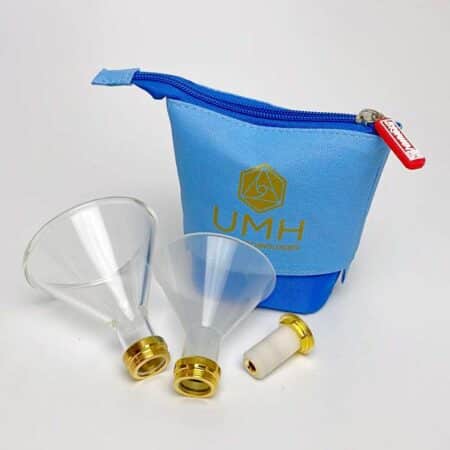 UMH-Reiseset-Pure vergoldet mit Glastrichter